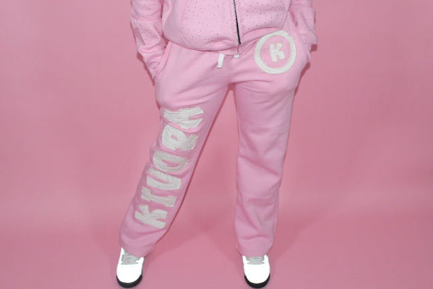 Oversized Pink Sweats