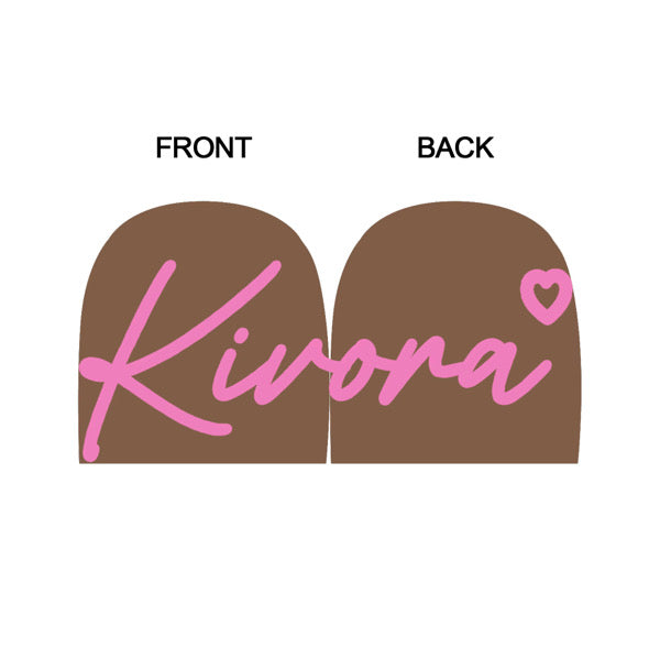 Brown and Pink Beanie