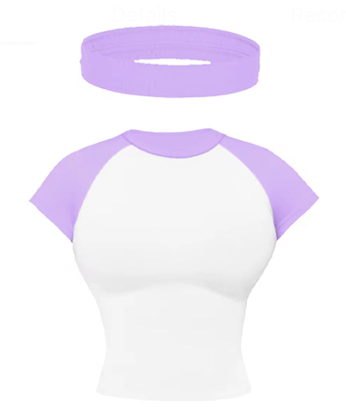Lavender K Tee & Headband
