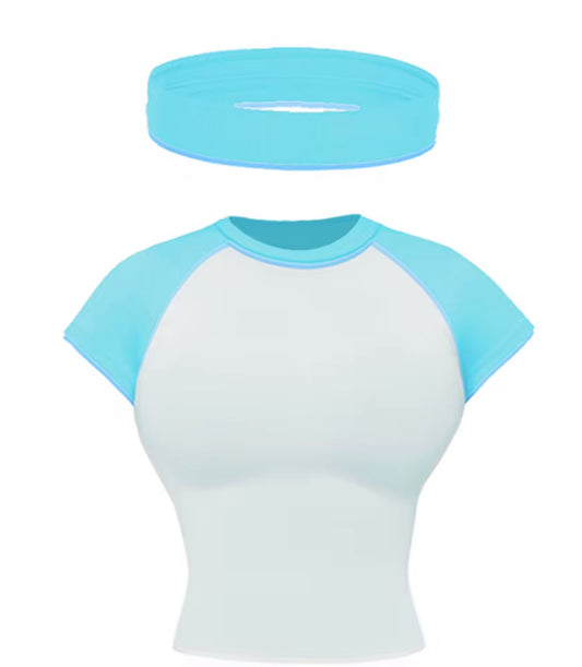 Blue K Tee & Headband