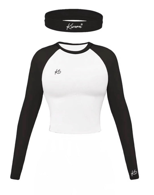 Black Longsleeve Shirt & Headband