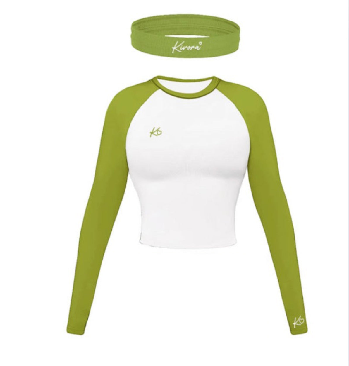 Olive Green Longsleeve Shirt & Headband