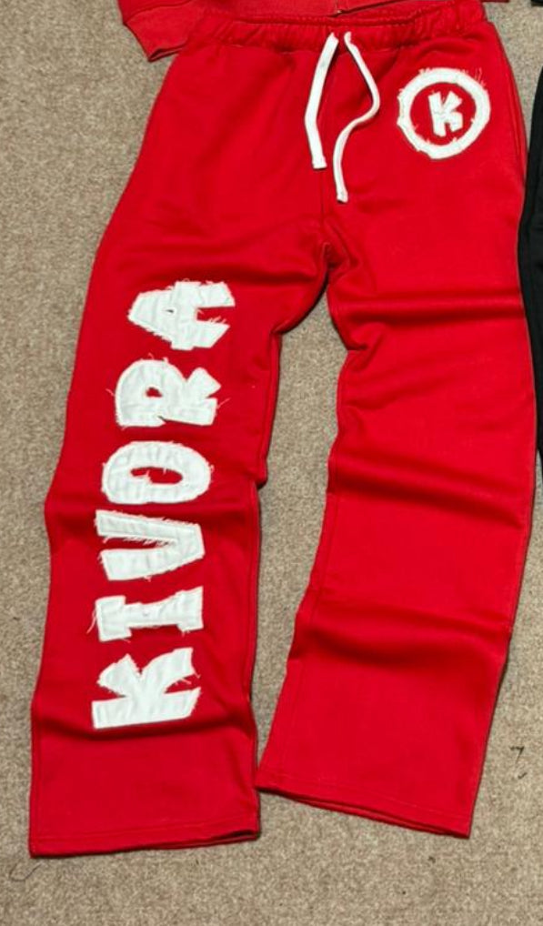 Red Oversized Sweatpants