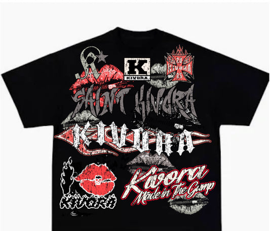 Black & Red Statement Tee