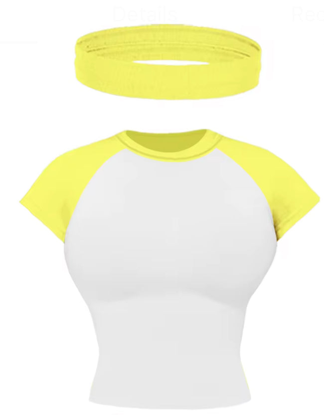 Yellow K Tee & Headband