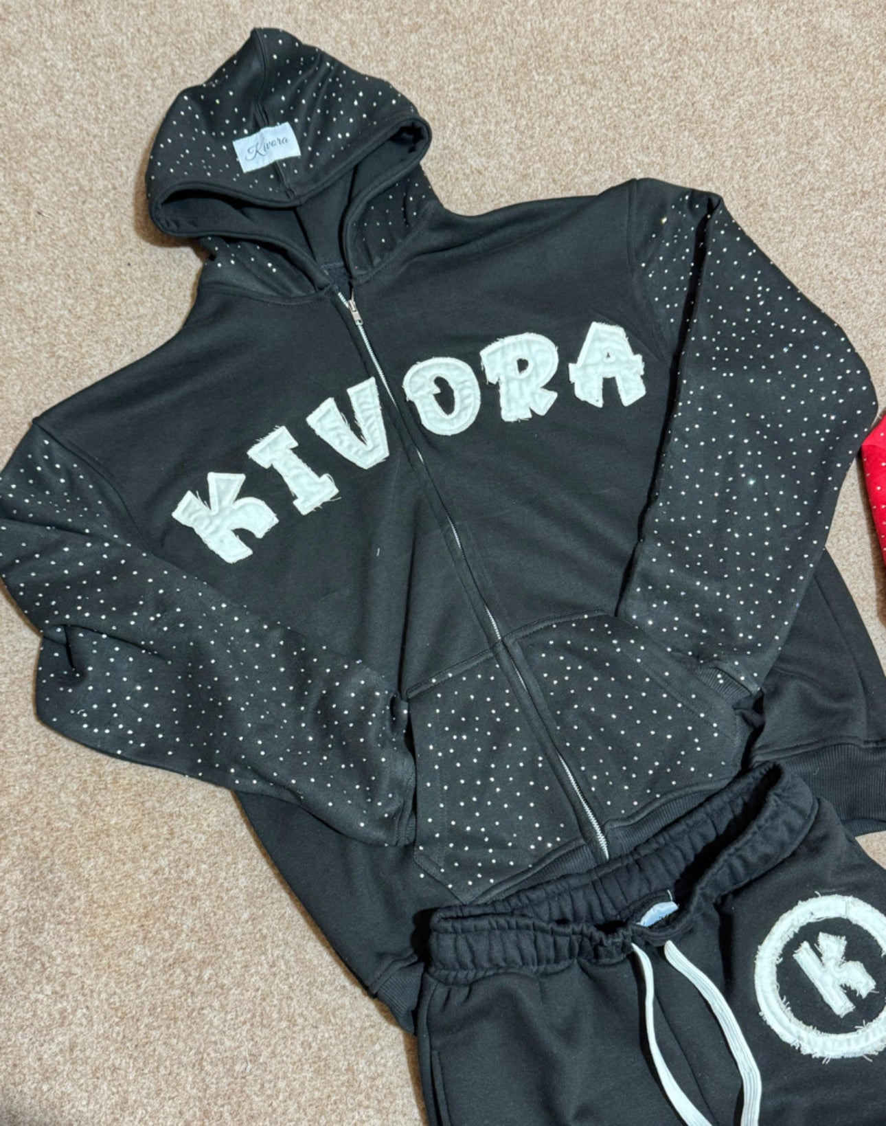 Black Diamond Zip Up Hoodie