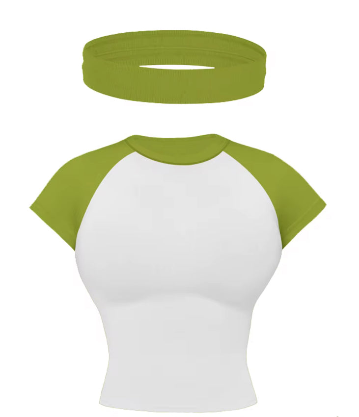 Olive Green K Tee & Headband