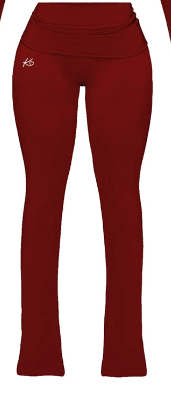 Burgundy Flare Pants
