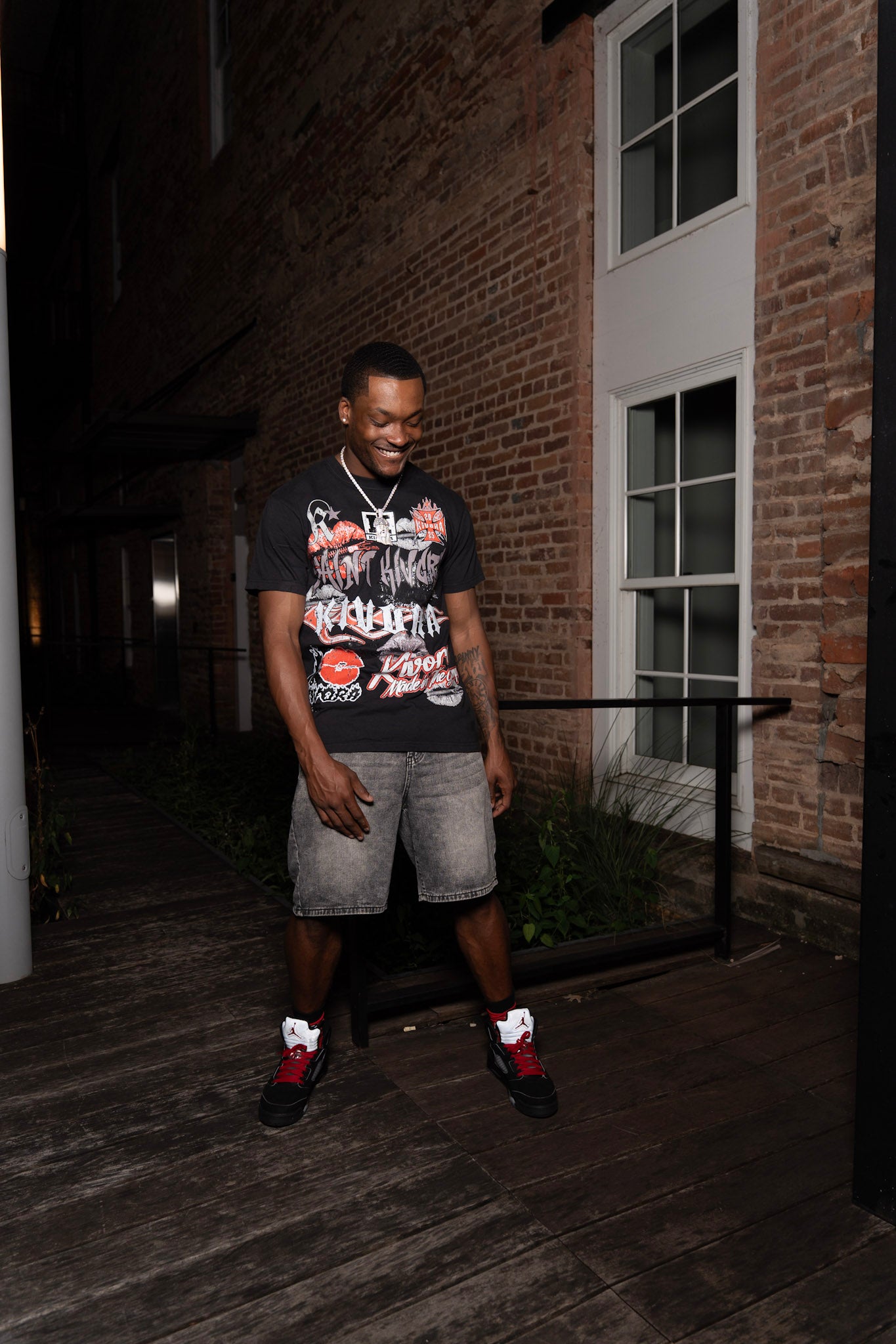 Black & Red Statement Tee